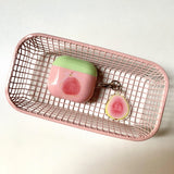 Half Red Heart Guava + Pendant Suitable for Apple for Airpodspro2 Case/For Airpodspro Case/For Airpods4 Case/For Airpods3 Case/For Airpods2 Case/Fashionable Women's Earphone Case/Simple Earphone Case