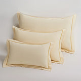 2pcs 100% Cotton Brushed Pillowcase Solid Breathable Envelope Pillow Cover For Home Hotel Kids Adult Student 30*50/40*60/48*74cm