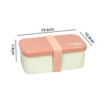 Child's Lunchbox with Tableware Portable Compartmentalized Bento Box School Snack Holder Microwave-safe Food Storage Container