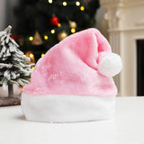 1PC New Year  Adult Santa Hat Christmas Hat Props Pink Hat Personalized Hat Santa Hat Christmas Party X-Mas Party Hat