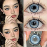 1Pair NEW Blue Eye Contact Lenses Color Pupils for Eyes Korean Style Green Natural Cosmetics Colorcon Contacts