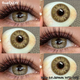 1 Pair Brown Colored Contact Lenses Natural Gray Pupils Eyes Contact lenses Green Soft Contact Lenses 14.20mm