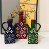 American Oil Pot Household Style Ceramic Bottle Chili Bottle Soy Sauce Vinegar Olive Oil Storage Container Kitchen Accessories