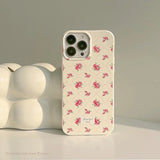 INS Beautiful Flowers Phone Case For iPhone 15 14 13 12 11 Pro Max XS X XR 7 8 Plus SE Soft Silicone Bumper Protective Cover