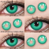 Halloween Color Contact Lenses Cosplay Red Eye Makeup Lenses Blue Pink Anime Eyes Contacts for Party Green Beauty Lens