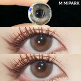 14.2-14.5mm Half Yearly Natural Glossy Contacts 2pcs Free Shipping Shiny Glass Lenses With Power for Cosplay