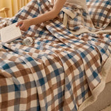 Super Soft Japanese Milk Velvet Blanket Thick Leisure Blanket for Home Office Nap Warm Naked Sleeping Bed Sheet for All Seasons