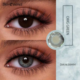 Natural Colored Contact Lenses for Eyes 1 Pair Green Lenses Fashion Makeup Lenses 42% Water Beauty Pupils