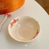 Anmuli Cerc Dert Plate with Underglaze Color  Knot Bead Trimmed Multifunctional Di Korean Sle from Mainlan...
