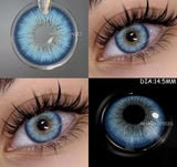 Black Colored Contact Lenses for Eyes 1 Pair Contact Lenses Natural Beauty Color Lens Eyes Yearly Use Fashion Lenses