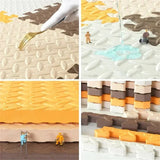 2.5CM Thick Solid Color Baby Game Mat Carpet with Puzzle Pieces for Children's Room, Play Areas, and Gym Baby Playmat  Baby Rug