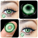 1 Pair Halloween Cosplay Contact Lenses Soft Anime Red Eyes Beauty Pupils Lenses for Party Makeup
