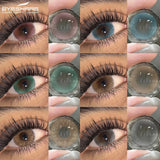 1 Pair Natural Blue Lenses Yearly Use Contact Lens Beauty Color Contact Lenses For Eyes Brown Contacts Gray Pupils Lens