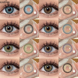 1 Pair New Korean Lenses Colored Contact Lenses Soft Beautiful Pupil Brown Contact Make Up
