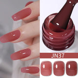 10ml Red Series Gel Nail Polish Winter Dark Red Glitter Nail Art Varnish Semi Permanent Soak Off UV LED Gel