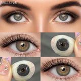 2PCS Contact Lenses for eyes Prescription Myopia yearly Dioptric Lens Siri-Series Cosmetic Color Lens Eye with degree