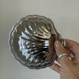 Stainless Steel Plate, Shell Striped Wave Tableware Plate Dish Plate Metal Cheese Plate Tableware Storage Jewelry Plate Table De