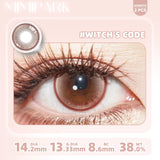2pcs Half-Yearly Colored Contacts Big Diameter High Moisture Soft Lenses for Women Cosplay Halloween
