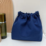 5Pcs Color Drawstring Pouches Portable Gift Blank Bags For DIY Cotton Hemp Bags Jewelry Display Packaging Storage