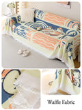 Chenille Sofa Towel for living room French Style home decoration Sofa Cover Couch Cover Tassel edge Waffle cushion
