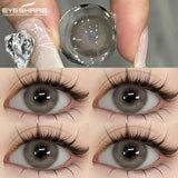 1 Pair Blue Colored Contact Lenses for Eyes Natural Brown Contact Lenses Fashion Lenses Brown Eye Lens Softlenses