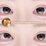 Coloured Contact Lenses – Nude Cream Tones  Suitable for bare faces and light make-up; versatile for the daily commute