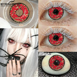 New Vampire Red Lens for Eyes Halloween Colored Contact Lenses Demon Cosplay Wihite Softlens Anime Party Makeup Lenses
