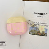 Lovely Pink Earphone Case For Apple AirPods Pro 2 Soft Cover Cute Yellow Star Pattern Silicone Protector For AirPods 1 2 3 4