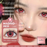 2Pcs Cosplay Contact Lenses Blue Anime Eye Lenses Halloween Red Makeup Beauty Pupils Purple Colored Eye Contacts Yearly