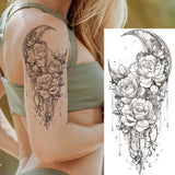 1 Sheet Realistic Flying Birds Flowers Temporary Tattoos For Women Girls Waterproof Long Lasting Fake Tattoo Sticker 3D Body Art