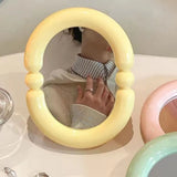 Creative Candy Color Makeup Mirror High-definition Adjustable Folding Mirror Thickened Beauty Mirror Home Bedroom Desktop