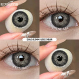 1pair Color Contact Lenses with Eyes Natural Blue Contact Lenses Brown Pupils Beauty Gray Lenses Yearly Green Contacts