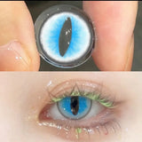 1pair Cateye Cosplay Color Contact Lenses Halloween Contacts