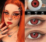 1 Pair Halloween Contact Lenses for Eyes Cosplay Lenses Anime Lenses Anime Accessories Lenses Black Lenses Red Lens
