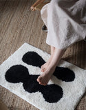 Nordic Abstract Pattern Tufted Carpet Soft Absorbent Bathroom Floor Mat Toilet Kitchen Ati-slip Rug Mats Kitchen Toilet Mats
