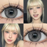 Blue Contact Lenses 1 Pair Daily Wear Prescription Myopia Lenses For Big Eyes Kawaii Anime Eye Effect Natural Lenses