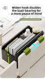 Foldable Desk Organizer No Drill Wall Mount Hanging Storage Box Space Saving Rack for Home Living Room Bedside Office Stationery