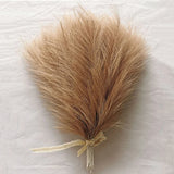 10pc 14in Pampas Grass Artificial Flowers Faux Reed Feather Fake Flower DIY Accessories Boho Home Room Wedding Floral Decoration