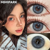 Big Diameter Multi-Tone Colored Contacts 2pcs Glossy High Moisture Half Yearly Lenses for Summer Daily Wear