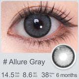 14.5mm Contact Lenses With Diopters Makeup Brown/Gray/Black Colored Eye Contacts 6 Months