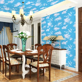 Blue Sky White Clouds Pattern Decor Contact Paper for Children's Room Pvc Wallpaper Self Adhesive Waterproof Removable Stickers