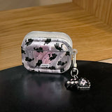 Korea Lovely Cartoon Black Cat INS Pendant Soft Silicone Earphone Case For Apple AirPods 1 2 3 4 Pro 2 3nd TPU Protective Cover