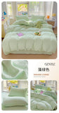 Solid Color Bedding Set Kids Twin Full Queen Size Washed Cotton Single Couple Duvet Cover Set Quilt Cover Pillowcases Bed Linen