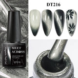 7ml Moonlight Magnetic Gel Nail Polish - Galaxy Effect,Soak-Off UV LED Glitter Gel for Shiny and Elegant Manicure