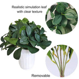 Artificial Shrubs Plants Fake Eucalyptus Leaves Stems Greenery Branches for Garden Home Wedding Courtyard Outdoor Office Decor
