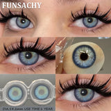1 Pair Color Contact Eye Color Lenses Makeup Natural Black Lens Cosmetic Brown Eyes Lenses Woman Makeup Beauty Softlens