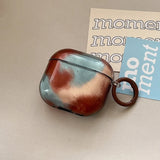 lovely amber transparent tpu soft headset cover for apple airpods pro 2 airpods 4 2 1 3nd generation earphone case with keychain