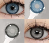 1pair Color Contact Lenses for Eyes Color Contact Lenses Blue Colorful Eyes Lenses Yearly Cosmetic Eye Contacts Lens