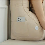 Comfortable Large Backrest for Reading and Watching TV Shows Waist Protection Headboard Soft Bag Cushion Sofa Bed Backrests