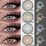 Blue Colored Contact Lenses 14.2mm 6 Months Disposable Green Brown Natural Eye Color Contacts Beauty Makeup